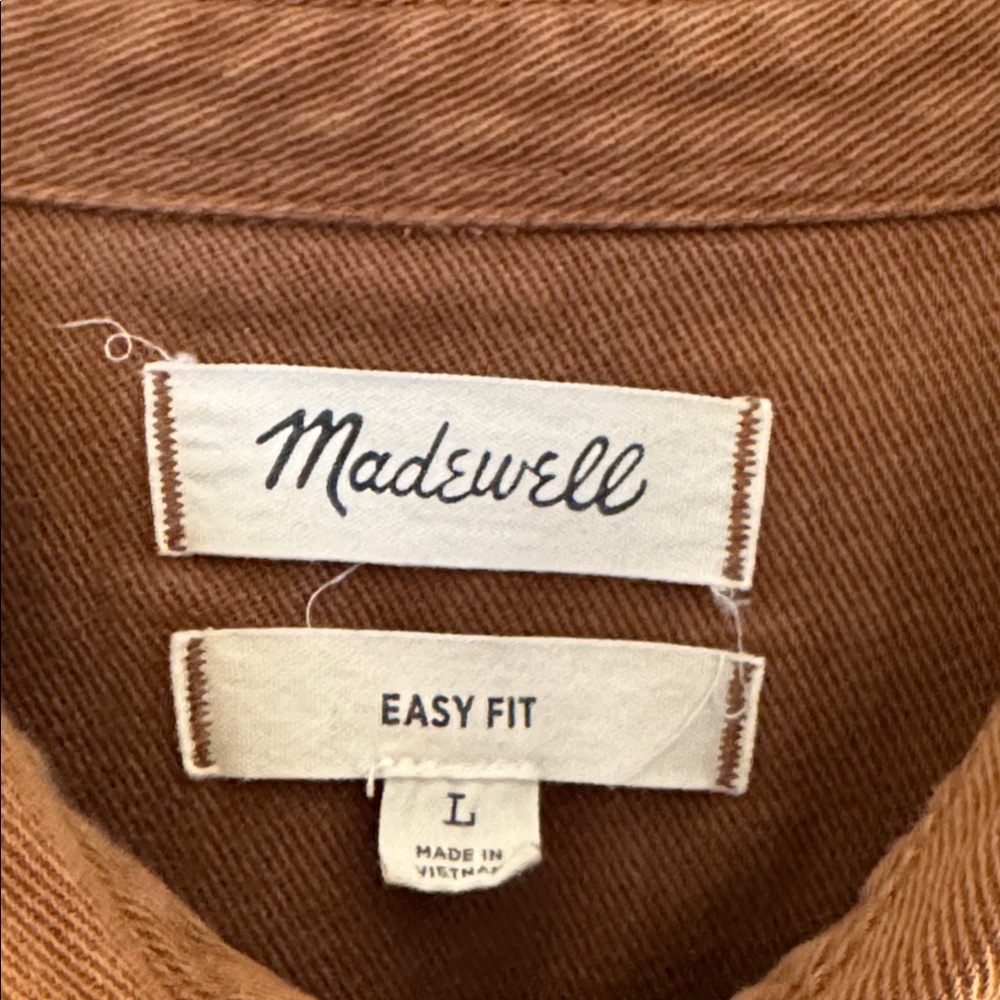 Madewell Neutral Button Down Shacket - image 5